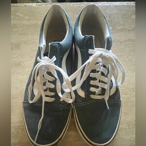 Women’s or Men’s Vans - Blue denim color and white. Gently used